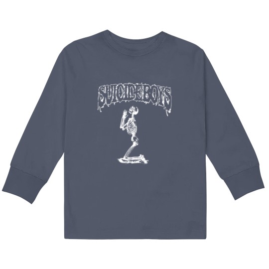 Discover SuicideBoys Vintage Kids Long Sleeve T Shirts, G59 merch, SuicideBoys Skeleton Kids Long Sleeve T Shirts, Uicideboy Merch
