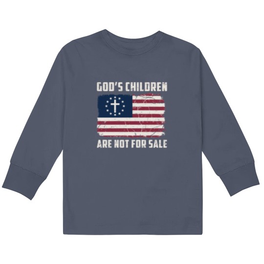 Discover God's Children Are Not For Sale Kids Long Sleeve Shirt