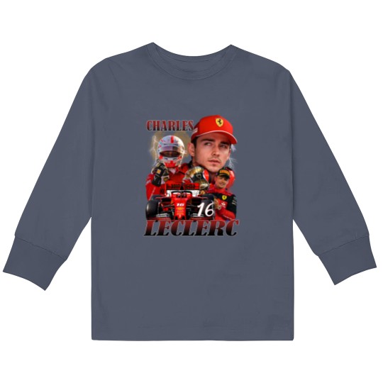 Discover Charles Leclerc Vintage Bootleg Kids Long Sleeve T Shirts