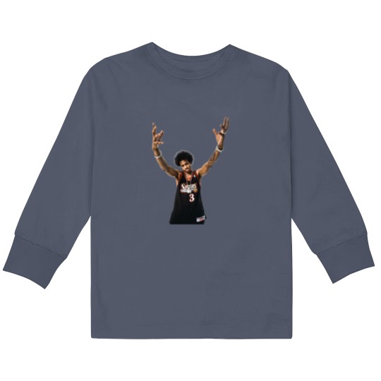 Discover Allen Iverson Kids Long Sleeve T Shirts, Vintage 90s Basketball Kobe Bryant, Allen Iverson Graphic Kids Long Sleeve T Shirts
