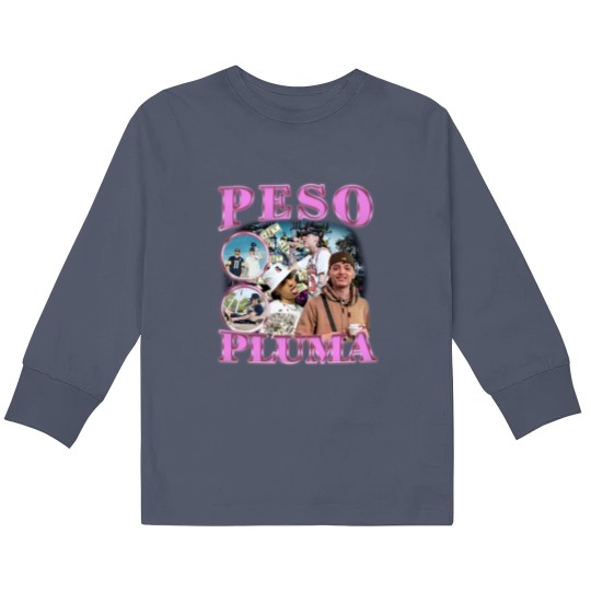 Discover Peso Pluma Music Kids Long Sleeve T Shirts, Peso Pluma Merch
