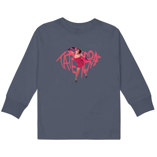Discover Tate McRae Kids Long Sleeve T Shirts, Tate McRae The Think Later World Tour 2024 Tour Kids Long Sleeve T Shirts