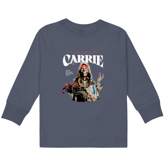 Discover Carrie 1976 Horror Movies Supernatural Halloween Kids Long Sleeve T Shirts, Carrie Kids Long Sleeve T Shirts Fan Gifts