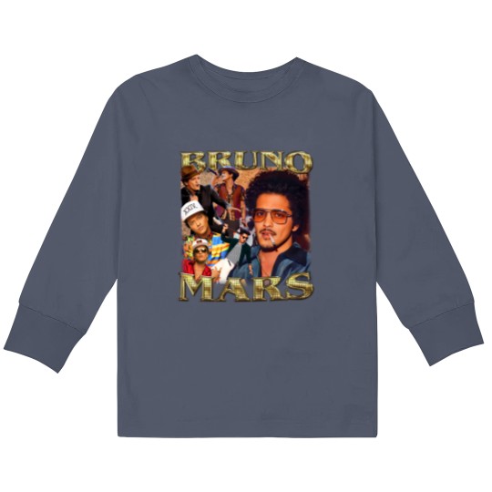 Discover Bruno Mars Kids Long Sleeve T Shirts, Gift For Fan Tees, Music Tour 2023 Bruno Mars