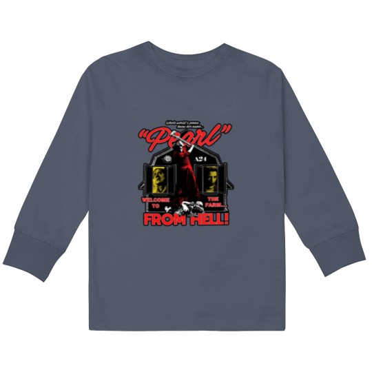 Discover Pearl Welcome To The Farm From Hell Kids Long Sleeve T Shirts, Pearl Horror A24 Movie