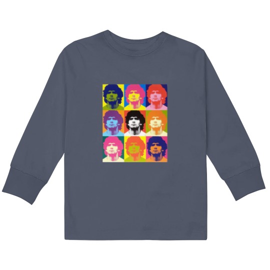 Discover Warhol Maradona - Maradona - Kids Long Sleeve T Shirts