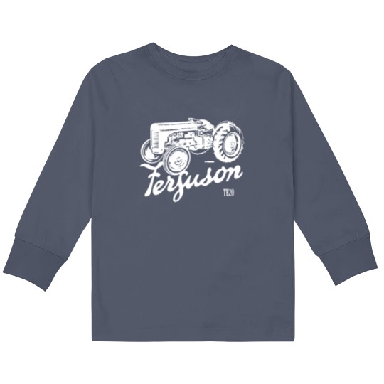 Discover Classic Ferguson Te20 Script and Illustration Kids Long Sleeve T Shirts