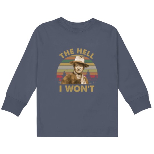 Discover John Wayne Vintage Kids Long Sleeve T-Shirt