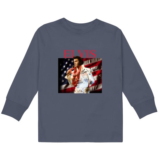 Discover Elvis Presley Signature Cotton T- Kids Long Sleeve T Shirts Gift Unisex All Size S to 2345XL