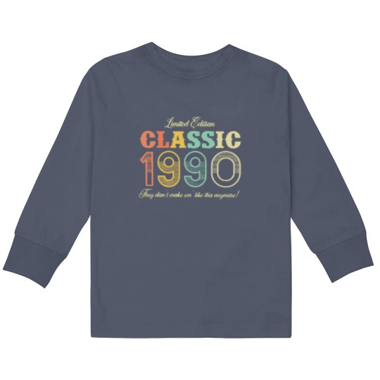Discover 33rd birthday Kids Long Sleeve T Shirts. Classic Since 1990. 33rd birthday gift. 33 year old Kids Long Sleeve T Shirts Gift