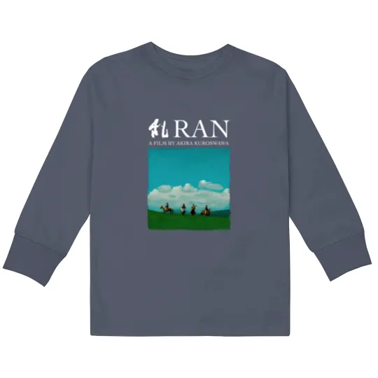 Discover Akira Kurosawa - Ran Illustration with Title - Kurosawa - Kids Long Sleeve T Shirts