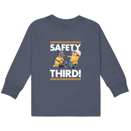 Discover Despicable Me Minions Safety Third Graphic Kids Long Sleeve T Shirts