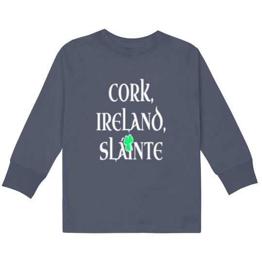 Discover County Cork Ireland Kids Long Sleeve T Shirts Funny Gift for Corkoni Kids Long Sleeve T Shirts