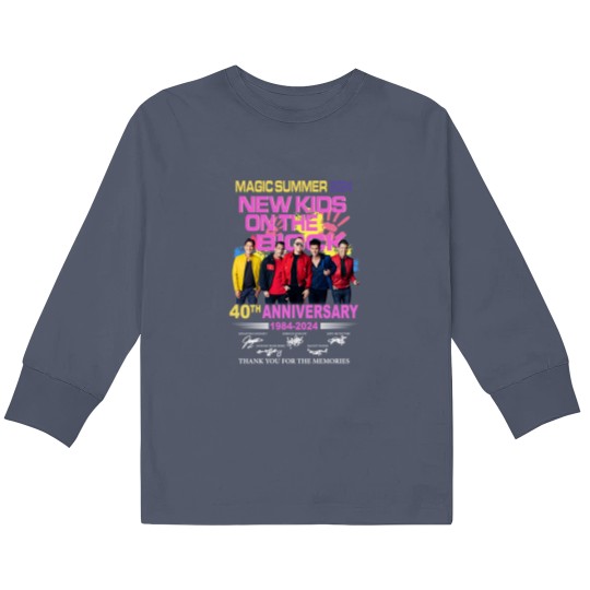 Discover Magic Summer 2024 NK on The Block 40th Anniversary 1984  2024 Thank You Kids Long Sleeve T Shirts