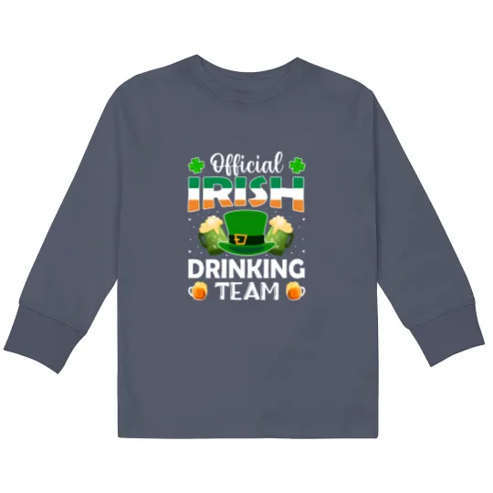 Discover  Irish Drinking Team - Irish Drinking Team - Kids Long Sleeve T Shirts