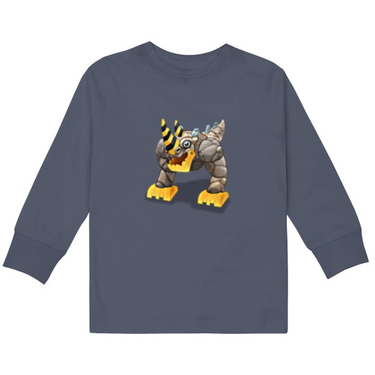 Discover My Singing Monsters character T-Rox Kids Long Sleeve T Shirts