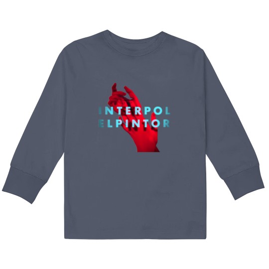 Discover Interpol El Pintor Album Indie Logo Kids Long Sleeve T Shirts