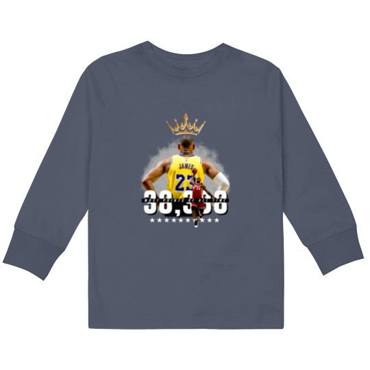 Discover LeBron James all time points leader Breakable record, LeBron James Kids Long Sleeve T Shirts