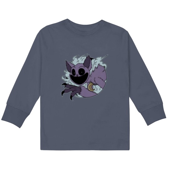 Discover Smiling Critters Cat Nap Poppy Playtime Kids Long Sleeve T Shirts, Horror Game Kids Long Sleeve T Shirts