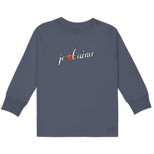 Discover Je t'aime Kids Long Sleeve T Shirts