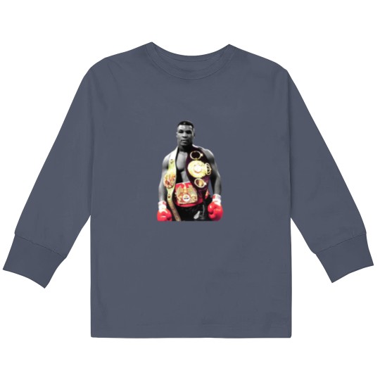 Discover Mike Tyson Boxing Men Kids Long Sleeve T Shirts Black Cotton Kids Long Sleeve T Shirts All Sizes S to 5XL