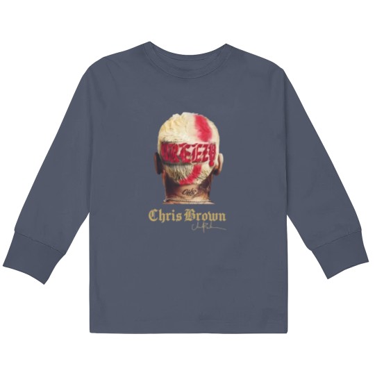 Discover New Rare Chris Brown Breezy Album Kids Long Sleeve T Shirts