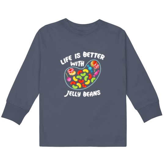 Discover Life Better Jelly Bean Candy Fruity Juicy Day Kids Long Sleeve T Shirts