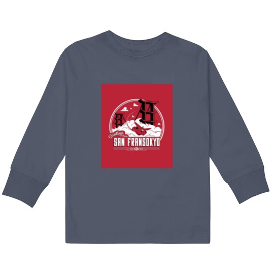 Discover San Fransokyo Greetings Kids Long Sleeve T-Shirt