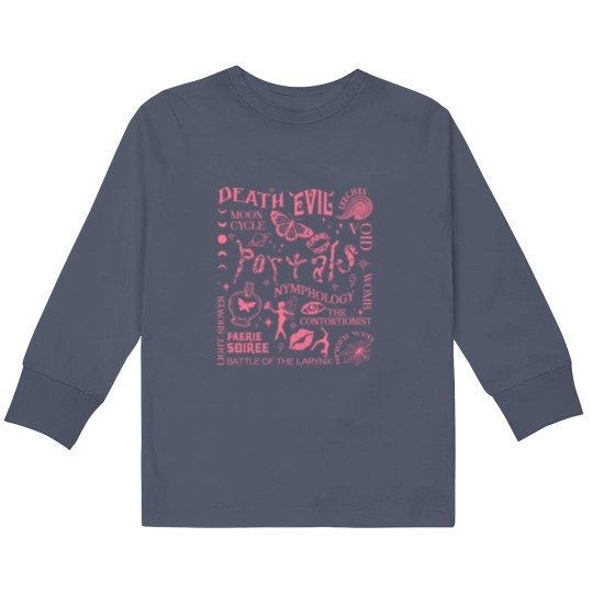 Discover Portals Tour 2024 Double Sided Melanie Martinez Kids Long Sleeve T Shirts