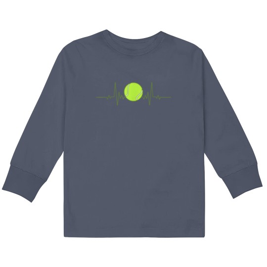 Discover Tennis Player Costume Heartbeat Kids Long Sleeve T Shirts