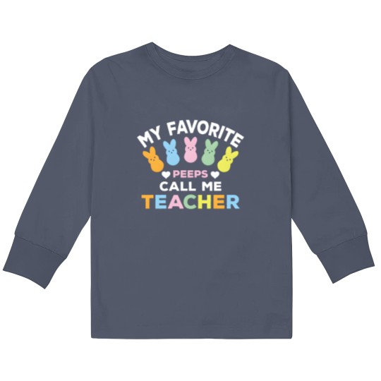 Discover Easter Teacher Kids Long Sleeve T Shirts