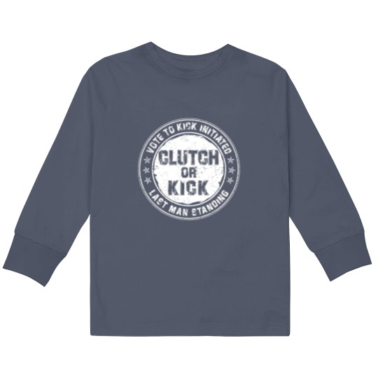 Discover Clutch or Kick (White) [GTA] - Clutch Or Kick - Kids Long Sleeve T Shirts