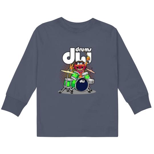 Discover ANIMAL DRUMMER DW GREEN DRUMS Classic Kids Long Sleeve T Shirts