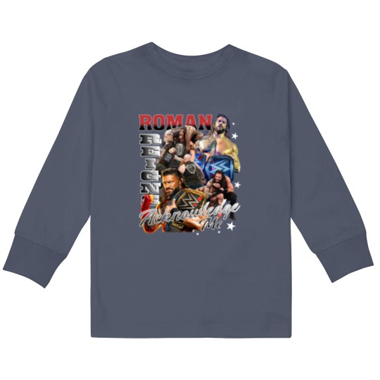 Discover Roman Reigns Bootleg Style Kids Long Sleeve T Shirts, Roman Reigns Kids Long Sleeve T Shirts