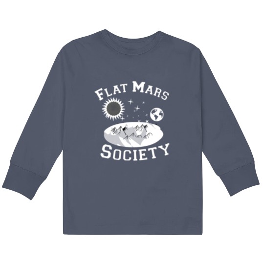 Discover Flat Mars Society - Flat Mars Society - Kids Long Sleeve T Shirts
