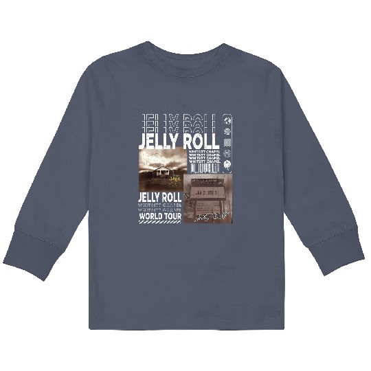 Discover Jelly Roll Music Kids Long Sleeve T Shirts, 90s Y2K Merch Vintage Jelly Roll