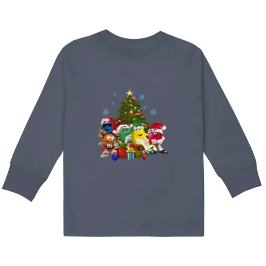 Discover Christmas M&M Candies Kids Long Sleeve T-Shirt - Family Matching