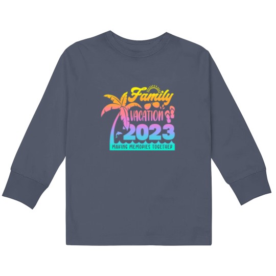 Discover Family Vacation 2023 Kids Long Sleeve T-Shirt