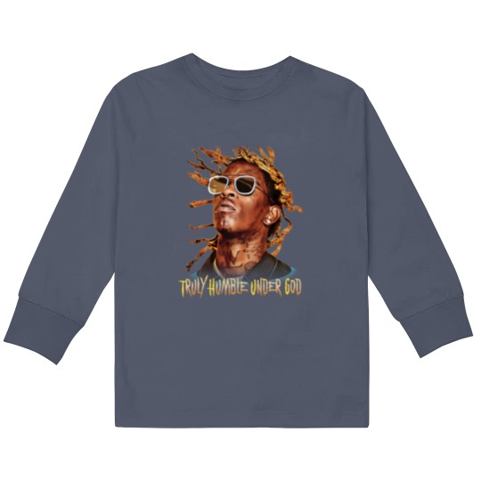 Discover Young Thug Kids Long Sleeve T Shirts Jeffery Williams Free Thugger Rap Kids Long Sleeve T Shirts