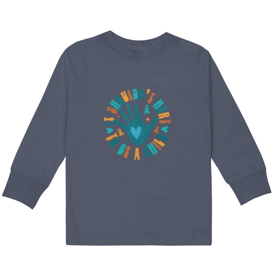 Discover Child Abuse Awareness Kids Long Sleeve T Shirts, Domestic Violence Mental Health