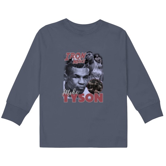 Discover Vintage Iron Mike Tyson Kids Long Sleeve T-Shirts