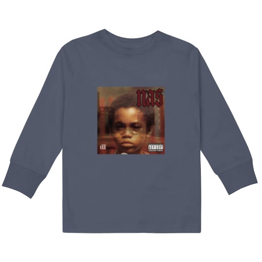 Discover Nas Illmatic Album Vintage Music Kids Long Sleeve T Shirts