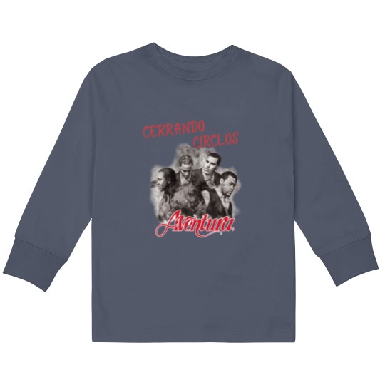 Discover Aventura Cerrando Ciclos 2024,Aventura Album Kids Long Sleeve T Shirts, God's Project Album Kids Long Sleeve T Shirts