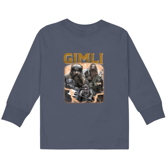 Discover LIMITED GIMLI Kids Long Sleeve T Shirts Crewneck Vintage 90s Grapic Kids Long Sleeve T Shirts Unisex GIMLI Kids Long Sleeve T Shirts
