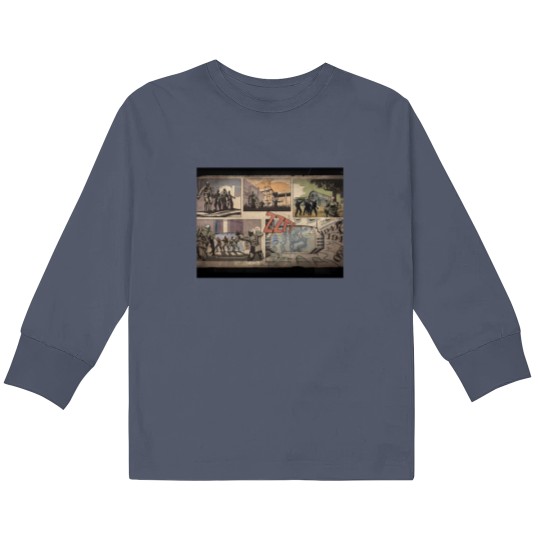 Discover Kino Der Toten COD Zombies Comic Loading Screen Kids Long Sleeve Shirt