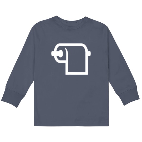 Discover Toilet Paper Roll Kids Long Sleeve T Shirts