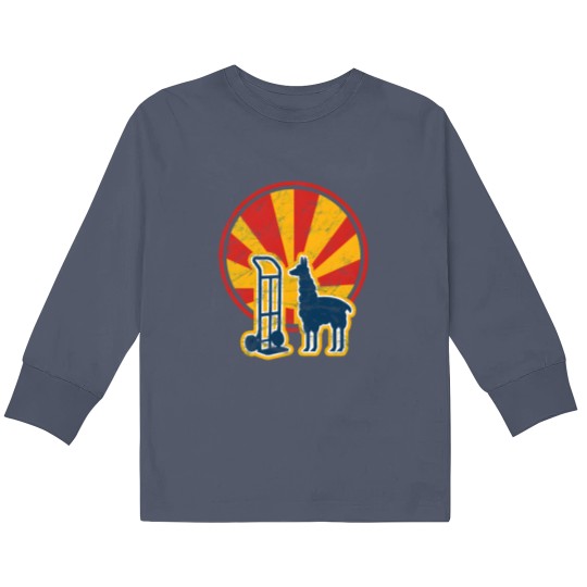 Discover Dolly Llama Kids Long Sleeve T Shirts