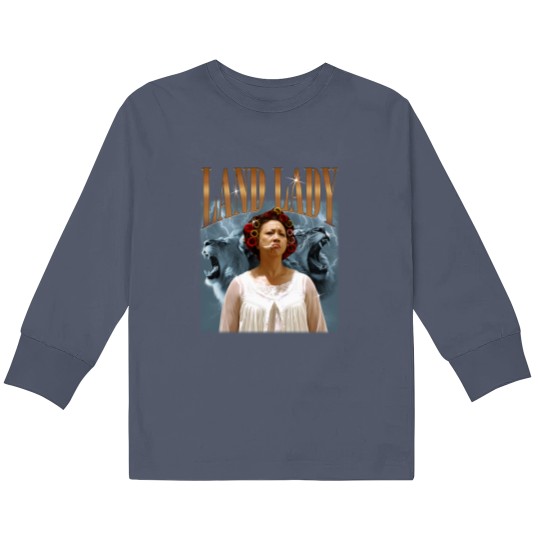 Discover LANDLADY Kungfu Hustle Kids Long Sleeve T Shirts, Yuen Qiu Kung Fu Hustle Vintage Kids Long Sleeve T Shirts