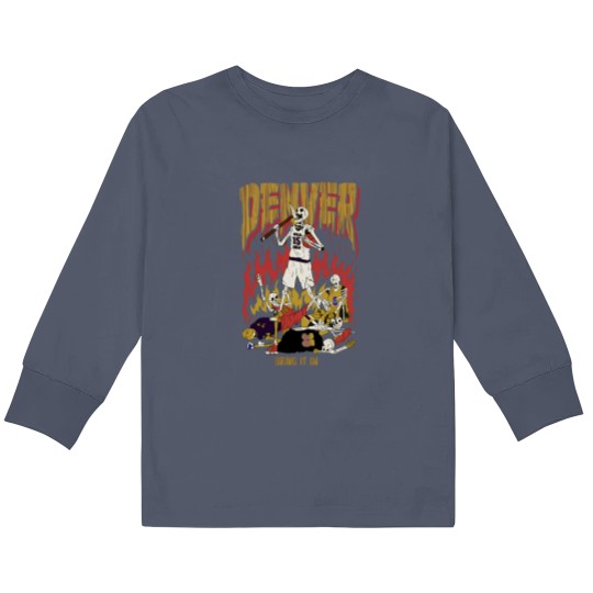 Discover Denver basketball Jokic Kids Long Sleeve T Shirts