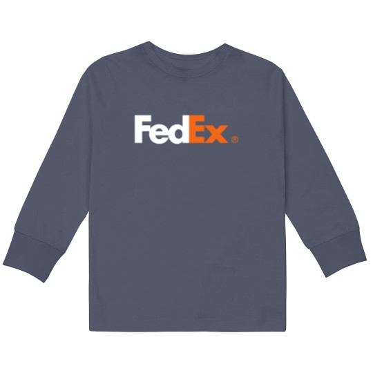 Discover FedEx Ground Delivery Logo Kids Long Sleeve T Shirts